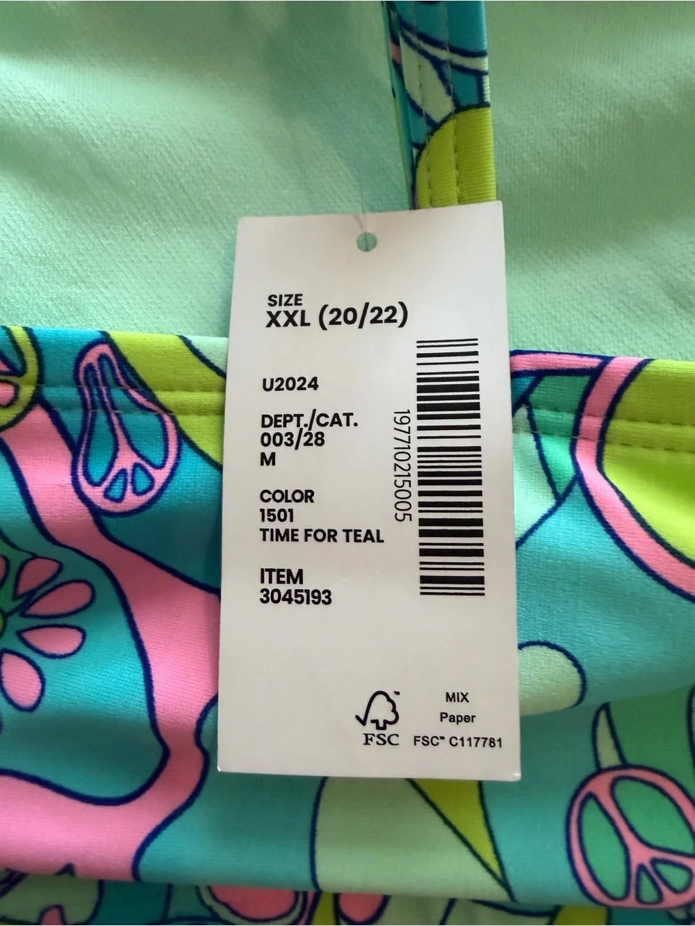 Sugar & Jade Two-Piece Floral Swim Set - Turquoise & Pink Swimsuit
